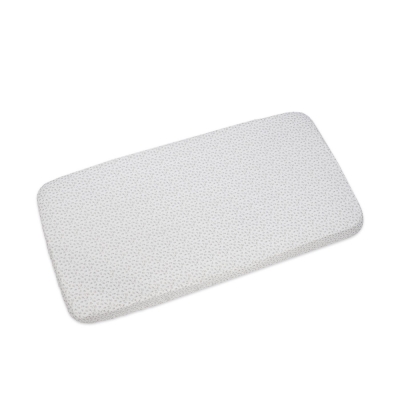 Sábana Bajera Ajustable para Cuna Little Bloom Flor Gris (120x60 cm)