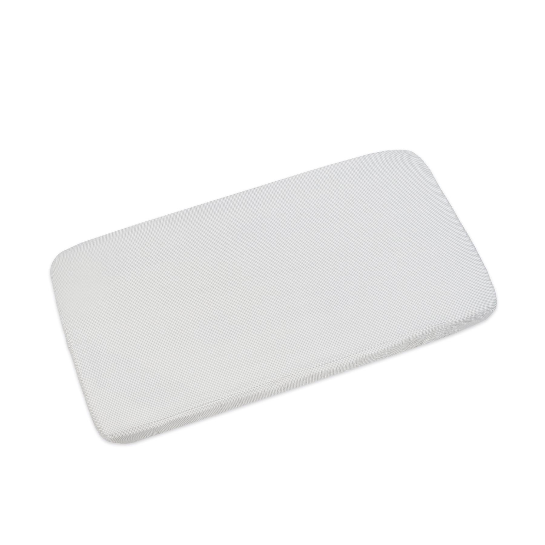 1120900643_a Sábana Bajera Ajustable para Cuna Little Bloom Vichy Gris (120x60 cm) - Imagen 1