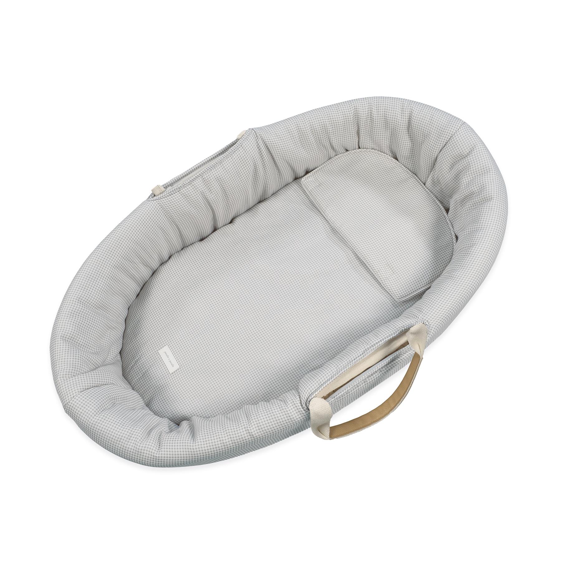 1120900649_b Vestidura para Moisés Little Bloom Vichy Gris TOG 2.5 - Imagen 1
