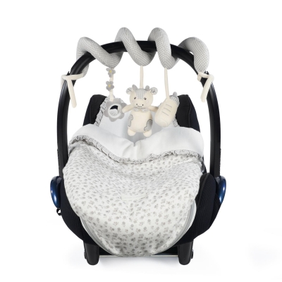 Juguete de Actividades Espiral Vaquita Little Bloom Gris