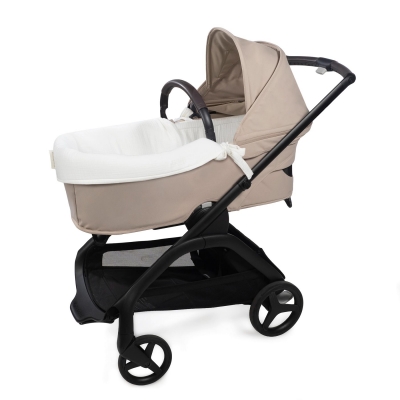 Cubre Cuco Dual y Sábana Ajustable Little Bloom Blanco