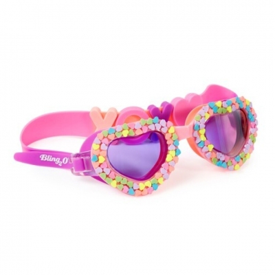 Gafas de natación Candy Heart Be Mine Pastel de Bling2o