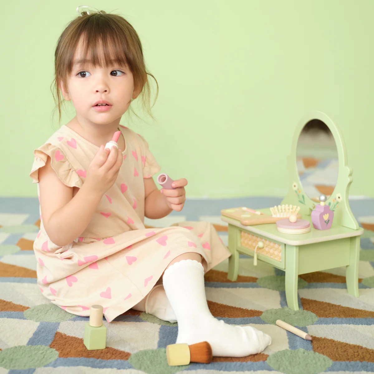 Tocador infantil Vintage de Madera - Imagen 2