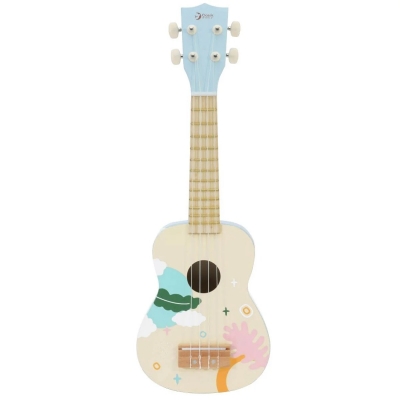 Ukelele Iris Azul de Madera Classic World