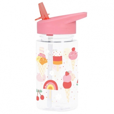 Botella Infantil de Tritán con Pajita Helados de A Little Lovely Company