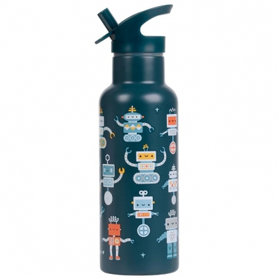 Botella Infantil de Acero Inoxidable XL Robots de A Little Lovely Company