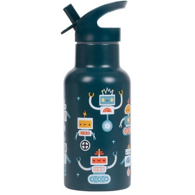 Botella Infantil de Acero Inoxidable Robots de A Little Lovely Company
