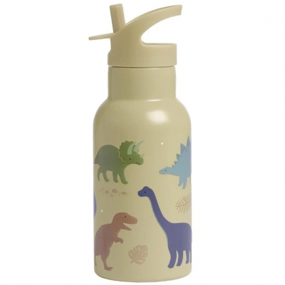 Botella Infantil de Acero Inoxidable Dinosaurios de A Little Lovely Company