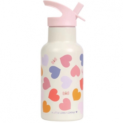 Botella Infantil de Acero Inoxidable Corazones de A Little Lovely Company