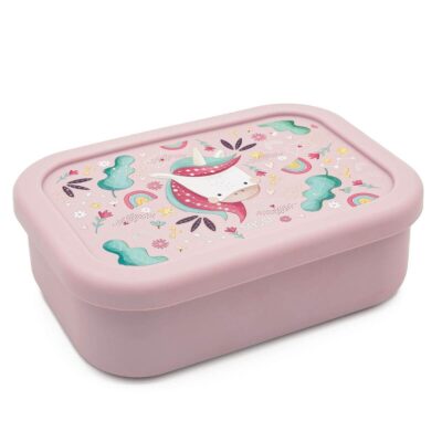 Caja de Almuerzo de Silicona Unicornio de Sassi