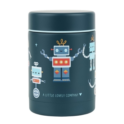 Termo para Sólidos de Acero Inoxidable Robots de A Little Lovely Company