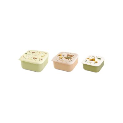 Set de 3 Fiambreras Infantiles para Snacks Explorer de Miniland